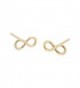 Infinity Earrings Plated Sterling 6939