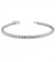 Sterling Silver Round Cut 3MM Cubic Zirconia Tennis Bracelet- Classic- Elegant design - CV187RMGN0X