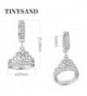 TINYSAND Valentines Princess Sterling Dangling in Women's Charms & Charm Bracelets
