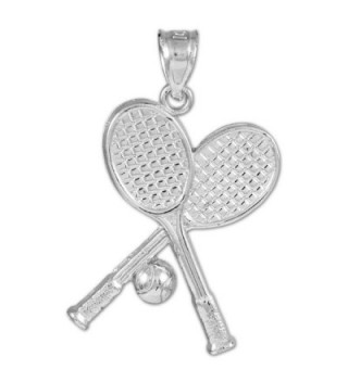 Sterling Racquets Sports Pendant Necklace