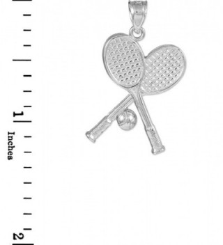 Sterling Racquets Sports Pendant Necklace in Women's Pendants