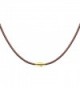 2mm Brown Leather Necklace Magnetic Clasp - C711YKYKCJ3