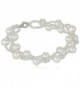 Bella Pearl Sterling Silver and Chinese Freshwater Cultured Pearl Beaded Bracelet - CE11KLPO1T7