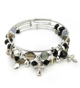 KIS Jewelry Symbology Crosses Bangle Bracelet - CZ1280K8PAJ