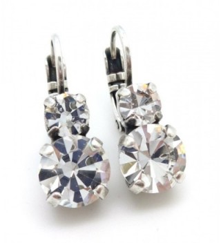 Mariana Swarovski Crystal Silver Earrings in Women's Drop & Dangle Earrings