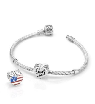 Sterling Silver Enamel American Bracelet