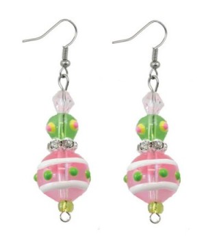 Clementine Design Kate & Macy Flamingo Dahling Earrings Painted Glass Rhinestones - CZ1176RNV03