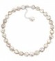 Sterling Silver 12-12.5mm Pink Coin Shape Freshwater Cultured Pearl Necklace- 18" + 2" Extender - CK1287QQYT1