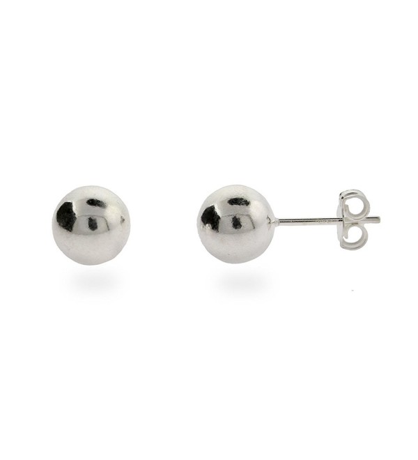 8mm Sterling Silver Bead Earrings - CB111LCD9A5