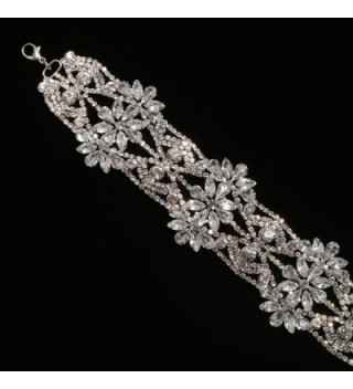 Rhinestone Statement Necklace Wedding Show HLN00015 in Women's Chain Necklaces