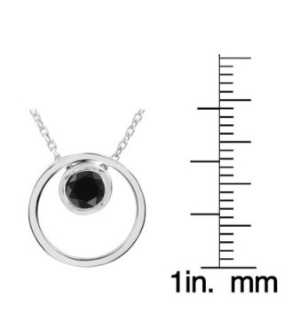 Sterling Silver Double Circle Pendant in Women's Pendants