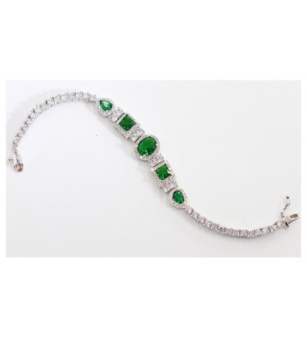 Luxury Geniune bracelet Certified Pltinum - Green - CP180NIEECA