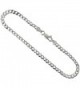 Sterling Silver Curb Anklet 1.3mm - 4.5mm Beveled Edges Nickel Free Italy Sizes 9 - 10 inch - C611H229ZR5