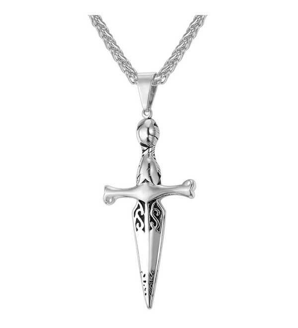 Vintage Sword Design Cross Pendant - CQ12IE4B4B9