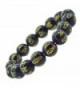 12mm Black Beads Tibetan Om Mani Padme Hum Mantra Prayer Beads for Meditation- Wrist Mala - CD11J9SZQA9