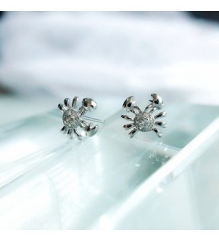 Helen Lete Rhinestone Sterling Earrings in Women's Stud Earrings