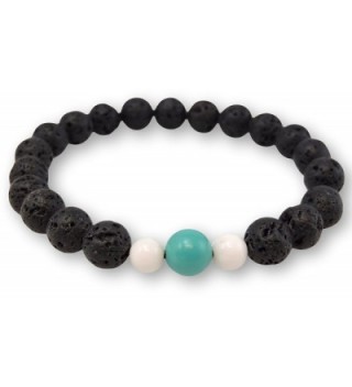 Volcanic natural meditation bracelet Turquoise