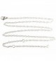 R.h. Jewelry Stainless Steel Chain Necklace Adjustable Length 20" - CB12133C1K1