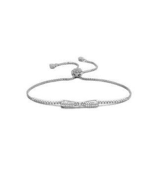 SHINCO Bowknot Diamond Bracelets Jewelry - White - C612G42SHAX