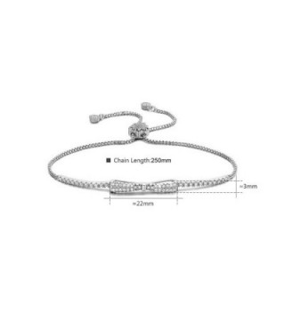 SHINCO Bowknot Diamond Bracelets Jewelry in Women's Link Bracelets