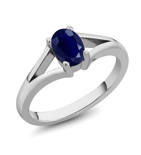 Sapphire Gemstone Birthstone Sterling Solitaire - CU1190QGGWD