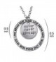 Never Give Pendant Necklace Inspirational