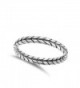 Thin Braid Thumb Sterling Silver