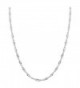 Gem Avenue Italian 925 Sterling Silver Winding 3mm Singapore Chain Necklace (16" - 24" Available) - CM11LUFRHUR