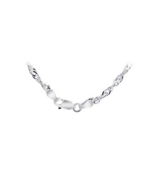 Gem Avenue Sterling Singapore Necklace in Women's Chain Necklaces