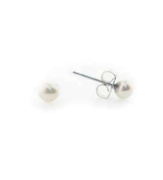 Fronay Co .925 Sterling Silver Mini Freshwater Cultured Pearl Stud Earrings- Size: 3-4 mm - C912MXKIF47