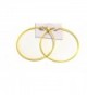 Yellow Hoop Earrings Simple Thin Hoop Earrings 2.75 Inch Hoop Earrings - CZ1242WX90V