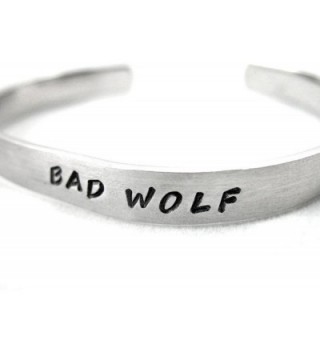 Wolf Doctor Hand Stamped Bracelet