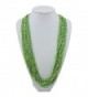 Multiple Handmade Statement Necklace NK 10235 greenery