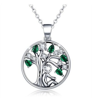 BAMOER Sterling Pendant Necklace Zirconia - Color 1 - CZ1802AO2SI