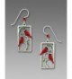 Sienna Sky Cardinals Painted Earrings in Women's Drop & Dangle Earrings