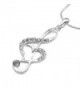 chelseachicNYC Perfect Crystal Treble Necklace in Women's Pendants