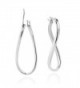 Modern V Lock Sterling Silver Earrings