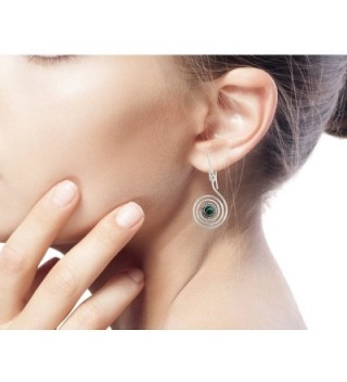 NOVICA Malachite Sterling Silver Earrings in Women's Drop & Dangle Earrings