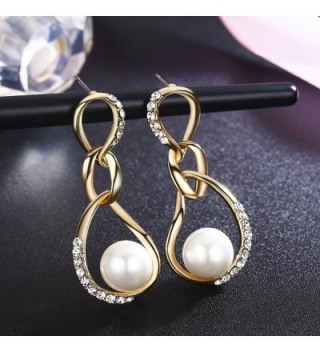 SBLING Plated Shell Zirconia Earrings