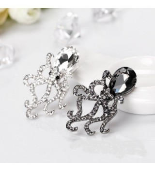 CHUYUN Octopus Crystal Rhinestones Brooches