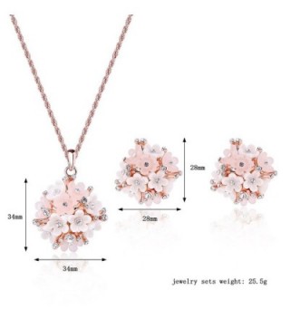 Pokich Gold Tone Earring Necklace Jewelry in Women's Jewelry Sets