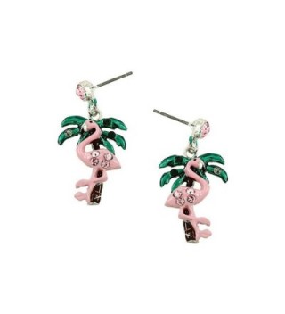 Liavys Pink Flamingo Fashionable Earrings - C917XWHDXT9