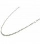 22" Beautiful St. Silver Charleston Rice Bead Necklace Chain 2.2 x3 MM Italian /230ga Lobster Claw Clasp - CF120FLEQHD