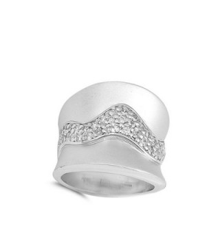 White Unique Cluster Sterling Silver in Women's Statement Rings