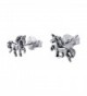 Petite Unicorn Sterling Silver Earrings