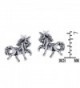 Petite Unicorn Sterling Silver Earrings in Women's Stud Earrings