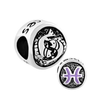 CandyCharms Lucky 12 Horoscope Zodiac Sign Symbol Charm Beads For Bracelet - CS17YZ3SS82