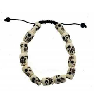 Tibetan Meditation Yak Bone Skull Bead Bracelet Buddhist Prayer Beads Wrist Mala - CQ11EPJ6KYJ