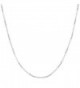 Sterling Silver High Polish 1mm Alternate Box Link Chain (16- 18- 20- 22- 24- 30- or 36 inch) - CQ11RTMSDX5