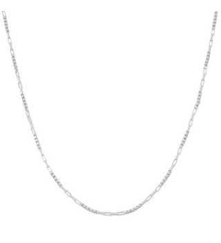 Sterling Silver High Polish 1mm Alternate Box Link Chain (16- 18- 20- 22- 24- 30- or 36 inch) - CQ11RTMSDX5